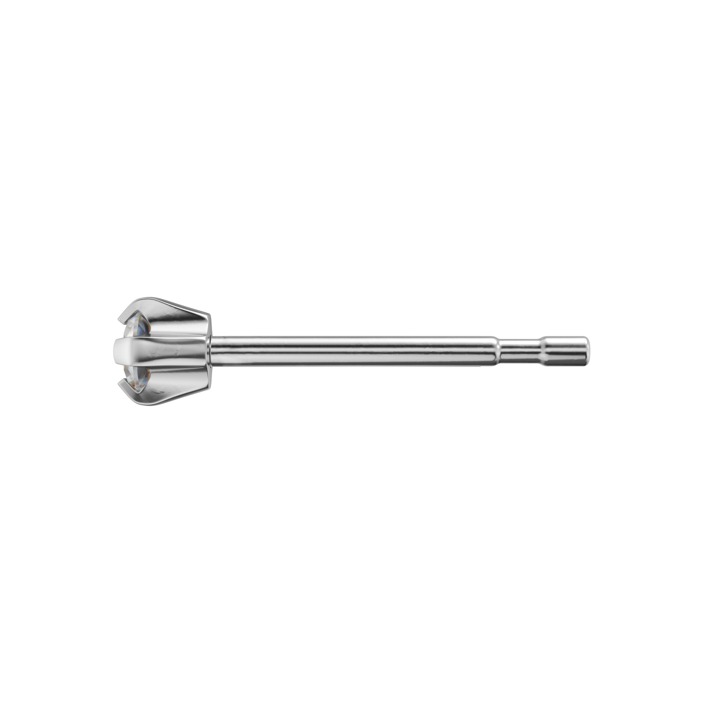 Sensitive by STUDEX® Prong Setting Cubic Zirconia Tube Cube