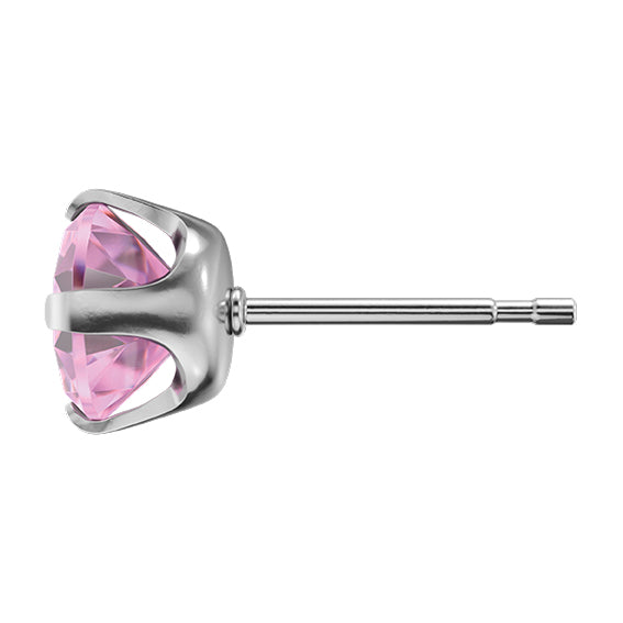 Sensitive by STUDEX® Cubic Zirconia Pink -Black Box
