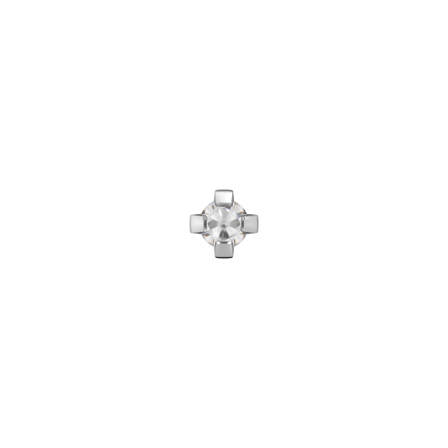 Sensitive by STUDEX® Prong Setting Cubic Zirconia Tube Cube