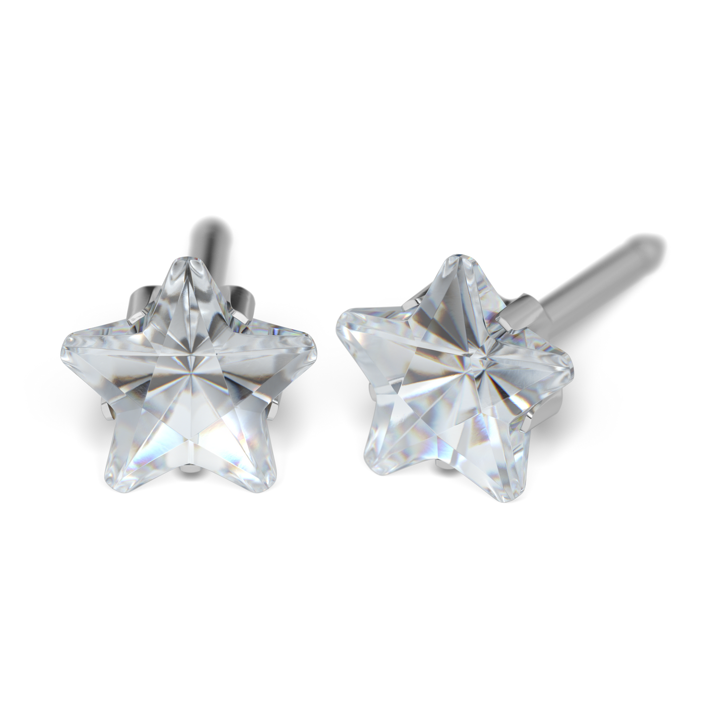 Sensitive by STUDEX® Cubic Zirconia Star Cut -Black Box