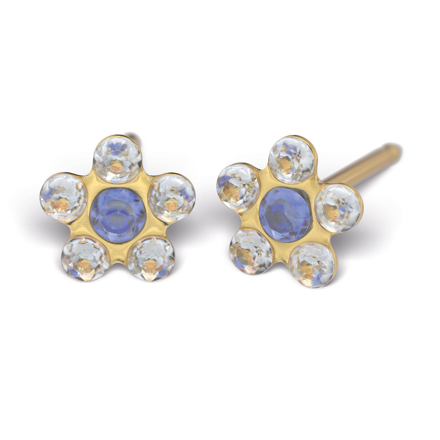Sensitive by STUDEX® Daisy Crystal & Sapphire -Black Box