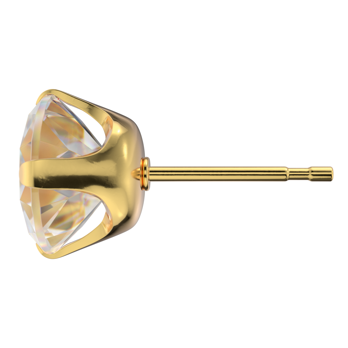 Sensitive by STUDEX® Prong Setting Cubic Zirconia Tube Cube