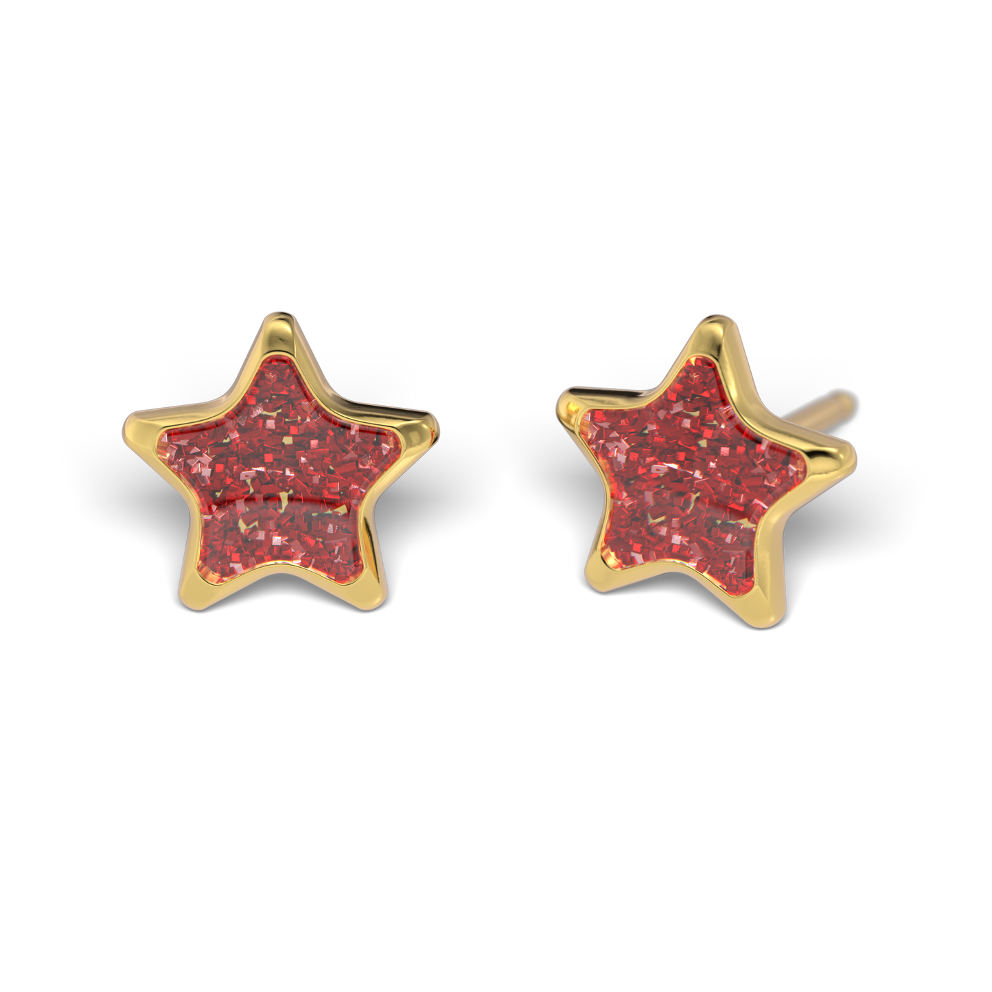 Sensitive by STUDEX®  Glitter Red Star Tube Cube