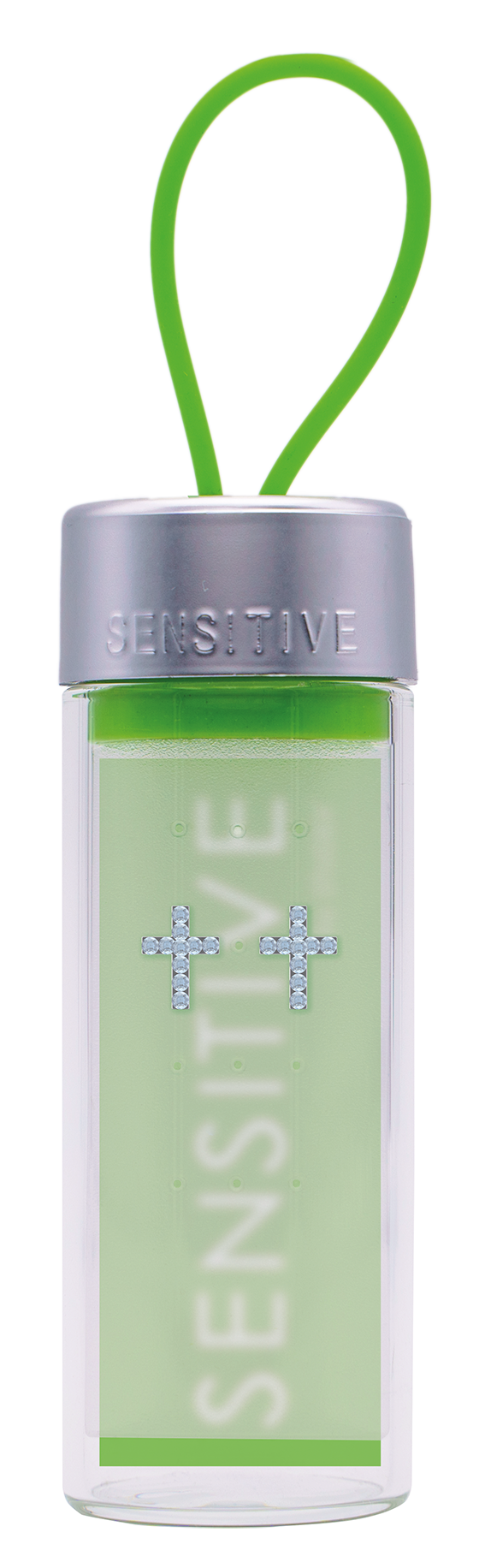 Sensitive by STUDEX® Symbol Aquamarine Cross Tube Cube